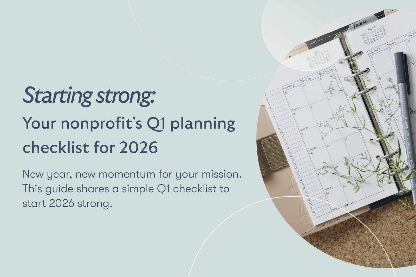 Starting strong: your nonprofit's Q1 planning checklist for 2026